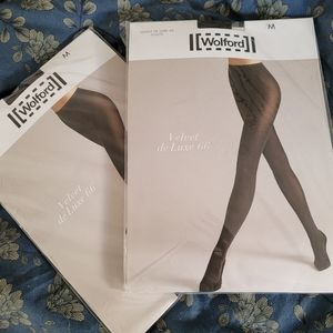 Wolford Velvet de Luxe 66 Tights (Med) - 2 pairs